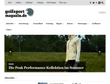 Tablet Screenshot of golfsportmagazin.de